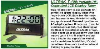 ULTRAK T 100 Portable RF Controlled LCD Display Timer  
