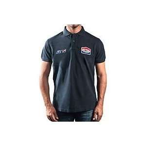  JT RACING BLUE / RED PATCH POLO (LARGE) (NAVY) Automotive