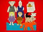 Brown bear and coloured animals felt board story NEW  