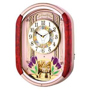  New Haven Tulip Melodies In Motion Wall Clock