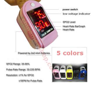   Fingertip Oximeter Blood Oxygen monitor SpO2 CE pulse oximeter  