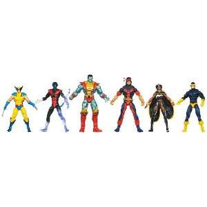   Action Figure Set X Men Wolverine Nightcrawler Storm Cyclops Colossus