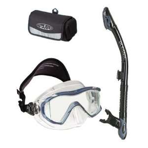  Oceanic Ion 3 Panoramic Mask with UltraDry Snorkel Set and 