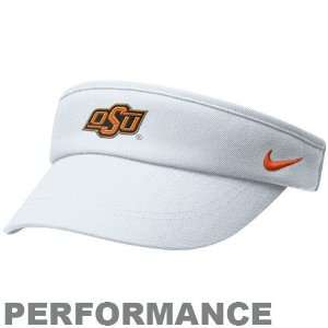 Nike Oklahoma State Cowboys White Coaches Performance Adjustable Visor 