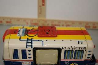   RCA NBC MOBILE COLOR T.V. TRUCK WITH ORIGINAL BOX BATTERY OP TV  
