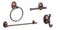 3pc. Oil Rubbed Bronze Bath Hardware Set Astor Series  