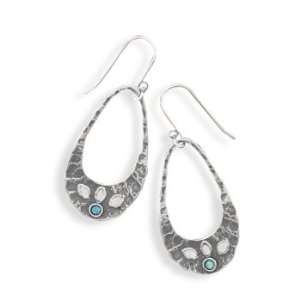   STERLING SILVER and Synthetic Opal Earrings  CleverSilver Jewelry