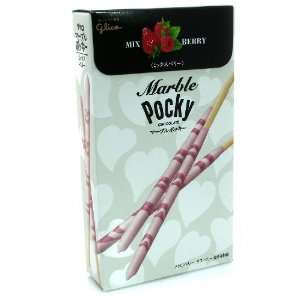 Mix Berry Flavor Chocolate Marble Pocky Stick Snack (Japanese Imported 