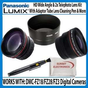  Lens Bundle Kit For Panasonic Lumix DMC FZ18, DMC FZ28 