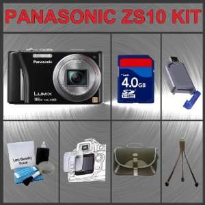  Panasonic Lumix DMC ZS10 Digital Camera Huge Accessories 