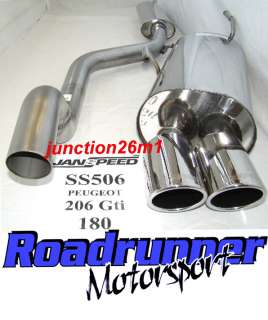 BRAND NEW JANSPEED STAINLESS STEEL CAT BACK SYSTEM TO FIT PEUGEOT 206 