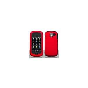 Pantech Crux CDM8999 Rubberized Red Snap on Cell Phone Cover Faceplate 