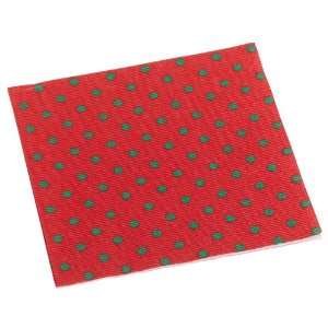  Caspari Dots Paper Lunch Napkin Package, Red and Green 