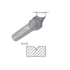 Point Cutting Roundover Router Bits   SE1572  SHK 1/4  CD 1/2  R 