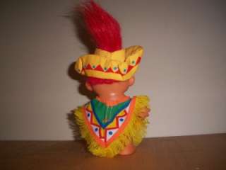 RUSS TROLL, MEXICAN, COLORFUL SOMBRERO, PONCHO, COLLECTIBLE, TROLL 