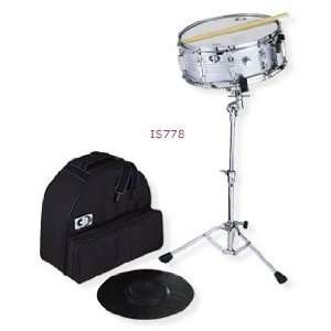  CB Percussion IS778 Snare Drum Kit   includes bag, stand, practice 