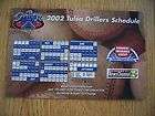 2002 Portland Beaver Baseball Schedule Magnet  
