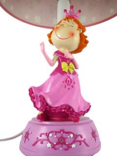 Scratch and Dent` Pretty Pink Princess Table Lamp With Castle Shade 