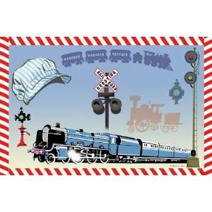  Dolce Mia Trains Placemat Party Favor Pack   8 pc. Baby