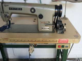 BROTHER INDUSTRIAL SEWING MACHINE(CHANDLER)CB2 B755 3 TABLE,MOTOR 