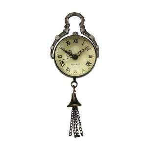  Pocket Watch Pendant   Antiqued Brass Steampunk Magnifying 