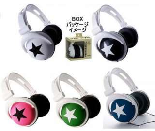  5mm Mix Style Star Earphone Headphones For  MP4 PSP PC CD  
