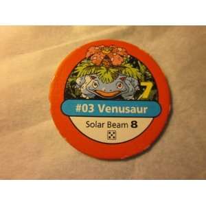 Pokemon Master Trainer 1999 Pokemon Chip Red #03 Venusaur 7 Solar Beam 