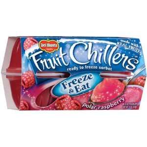 Del Monet Fruit Chillers Freeze & Eat Polar Raspberry   6 Pack  