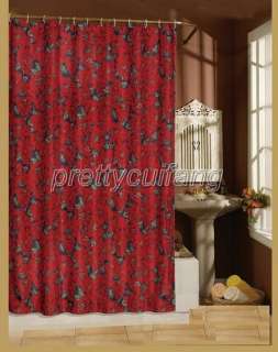   Flowers Design Bathroom Waterproof Fabric Shower Curtain ps131  