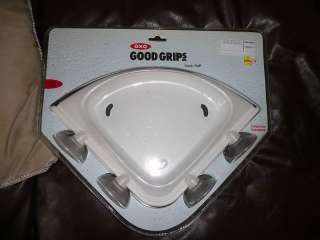 OXO GOOD GRIPS CORNER BATHROOM SHELF WHITE BRAND NEW  