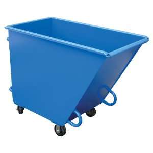  Steel Portable Dump Truck with Push Handle, Poly On Steel Wheels 