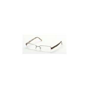  PRADA VPR 64H 1BC 101 CLEAR TORTOISE METAL EYEGLASSES 