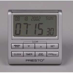  2 each Presto 4 in 1 Electronic Clock & Timer (04212 