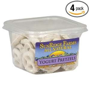 Sunridge Farms Pretzels, Yogurt, Tub, Natural, 5 ounces (Pack of4)