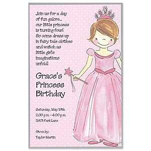  Princess Girl Invitation Birthday Party Invitations 