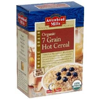 Arrowhead Mills Organic Hot Cereal, 7 Grain, 22 Ounce Boxes (Pack of 6 