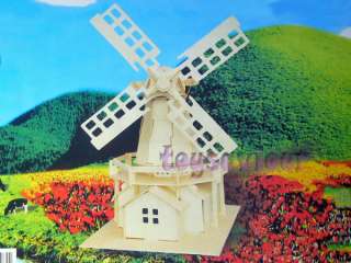 Woodcraft Construction Kit Wood Model Dutch Windmill  