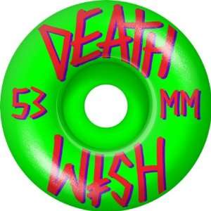   Deathwish Stacked 53mm Lime Red Purple Skate Wheels