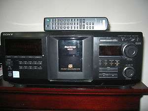 Sony MegaStorage CDP CX455 CD Changer W/Remote As is 027242601703 