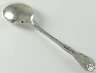 Alvin Sterling Silver Round Bowl Cream Soup Spoon1940 Chateau Rose 