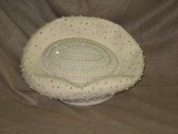 Vintage Mr Song Millinery Dress Hat White Church Hat  