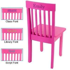   16616 Personalized Avalon Chair in Raspberry Pink Furniture & Decor