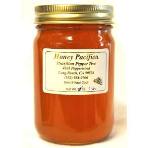 Honey Pacifica Brazilian Peppertree Raw Honey, 16 Ounce Cold Packed 