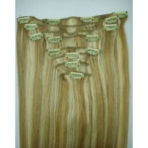  25 26 8 Pieces 120 Grams Clip in Extensions Real Hair 