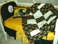 Baby Nursery Crib Bedding Set w/Pittsburgh Steelers NEW  