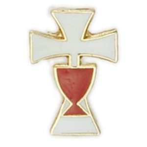   Cross with Red Cup Pin Childrens Religious Jewelry Pins Jewelry