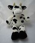  Plush Stuffed Soft Black White Milk Dairy Cow Bull Farm Animal Toy