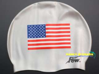 FEW silicon america national flag swim Swimming Cap  