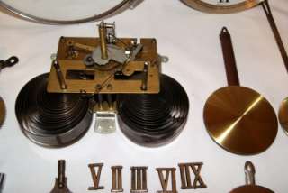 Vintage Lot Of Clock Parts Mechanical Electric Hands Glass Motors 
