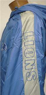 New NFL Detroit Lions Reversible Hooded Puma Jacket Cotton / Nylon 